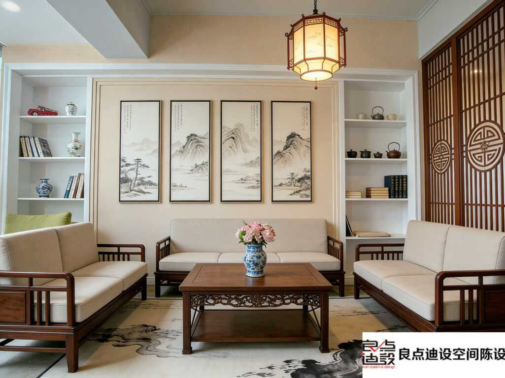 谁懂啊!新中式办公室接待区居然这么戳审美✨